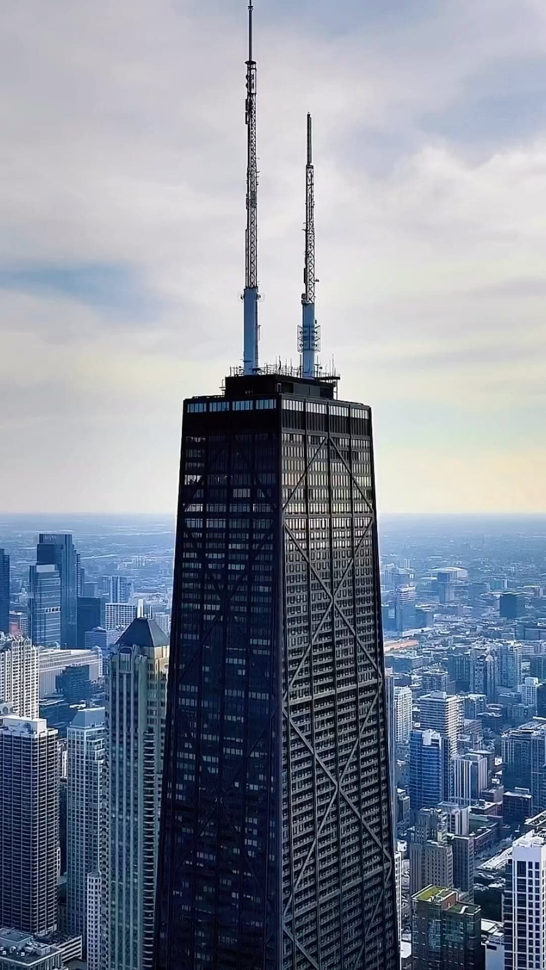 The John Hancock Center on Chicago's Michigan Avenue