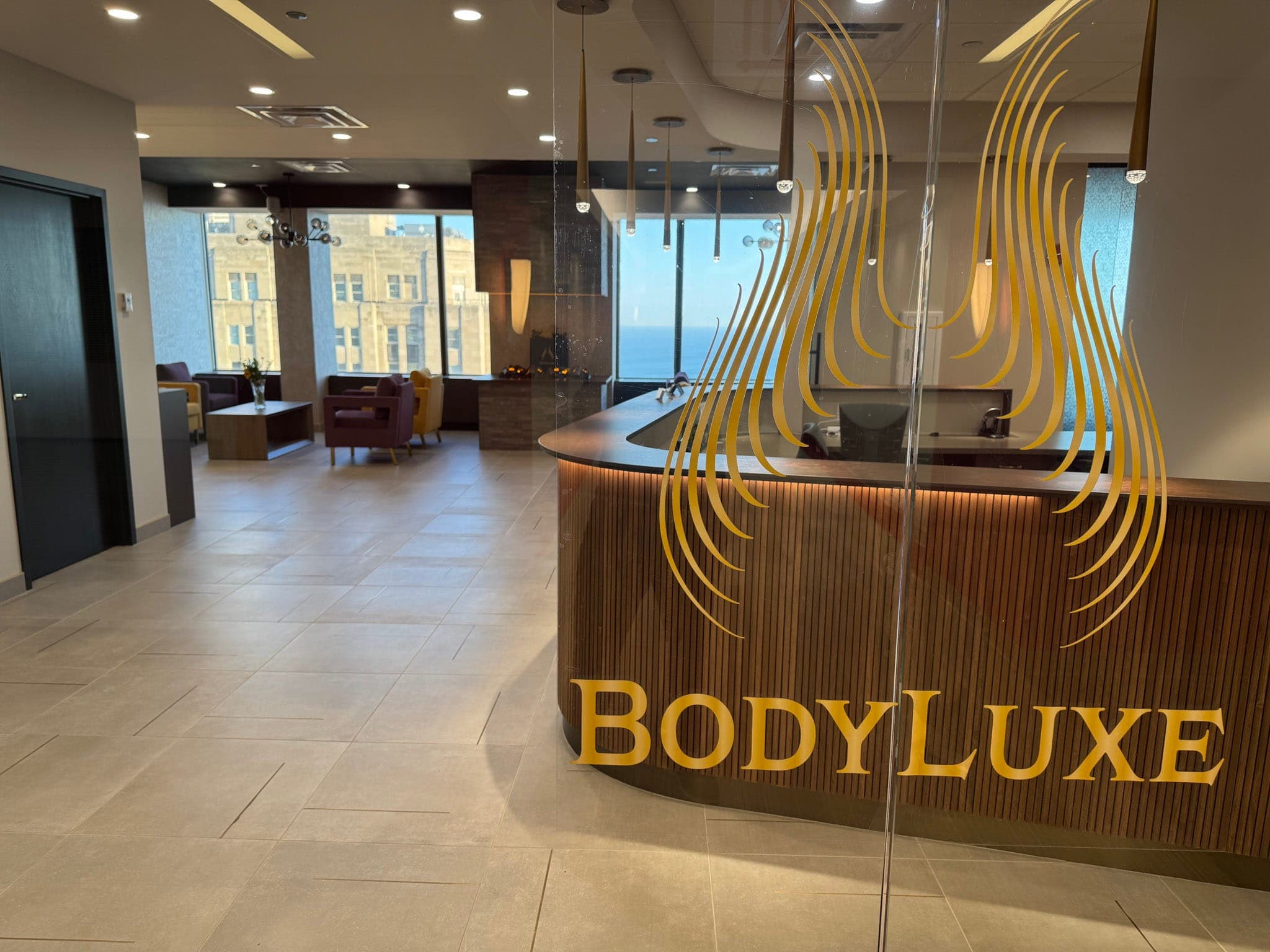 The BodyLuxe office on Michigan Avenue, Chicago